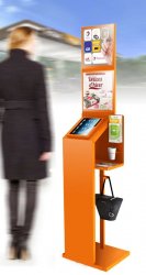 BORNE INTERACTIVE EN METAL POUR TOTAL