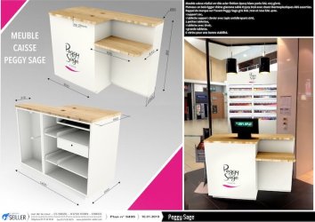 BIO Caisse magasin cosmetique PEGGY SAGE