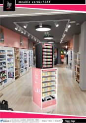 BIO Corner magasin en metal pour vernis PEGGY SAGE