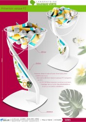 BIO Presentoir promotionnel en metal et plastique pour shampoing SEMES