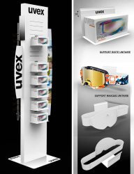 Colonne-de-presentation-masques-de-ski-UVEX