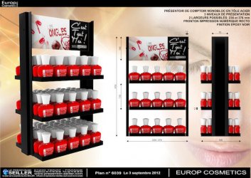 EXP Presentoir cosmetique 6039 EUROP COSMETICS