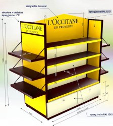 EXP Presentoir cosmetique 7134 Laboratoires M&LMO