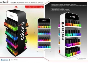 ONG Presentoir cosmetique 7098 PROVALLIANCE COLORII projet 4