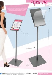 ONG bannieres PLV pupitre pour cosmetique OBJECTIF COIFFURE